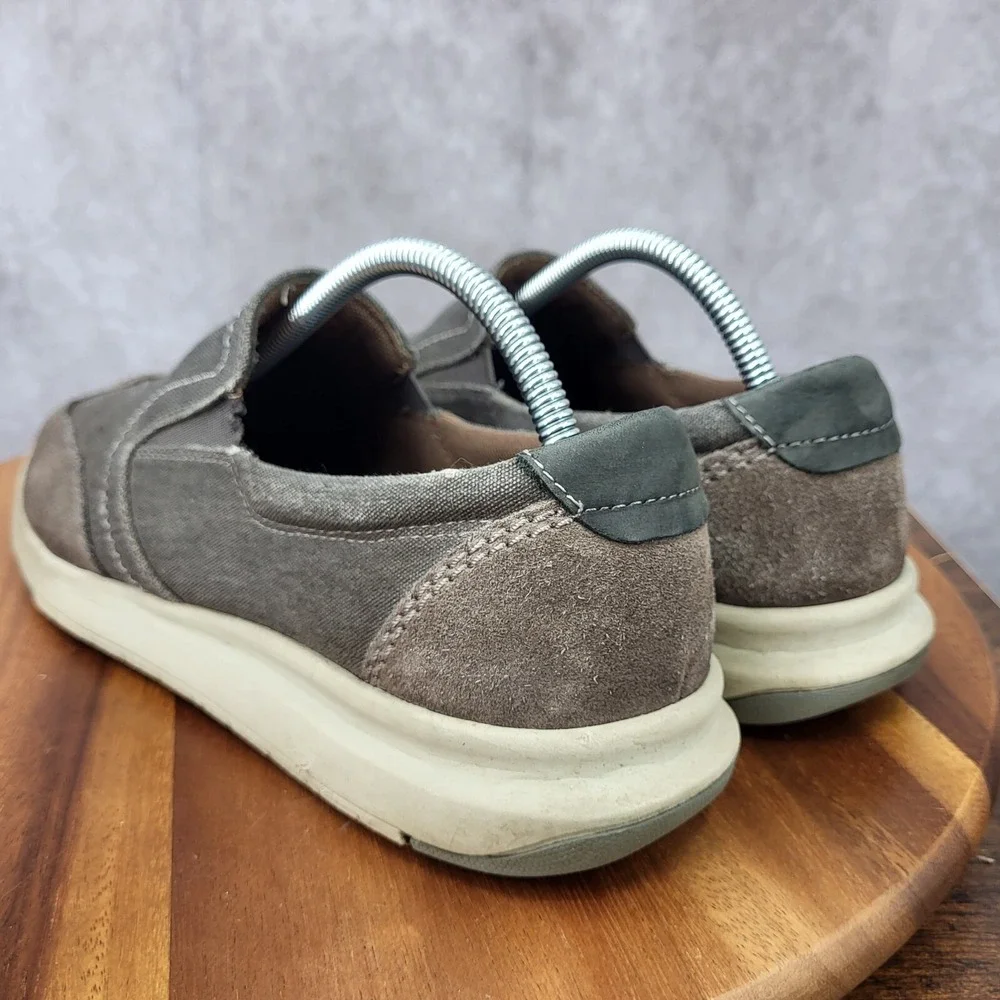 Dockers Sneakers‎ Mens 9.5 M Gray Suede Leather Loafers Slip On Shoes  Cahill